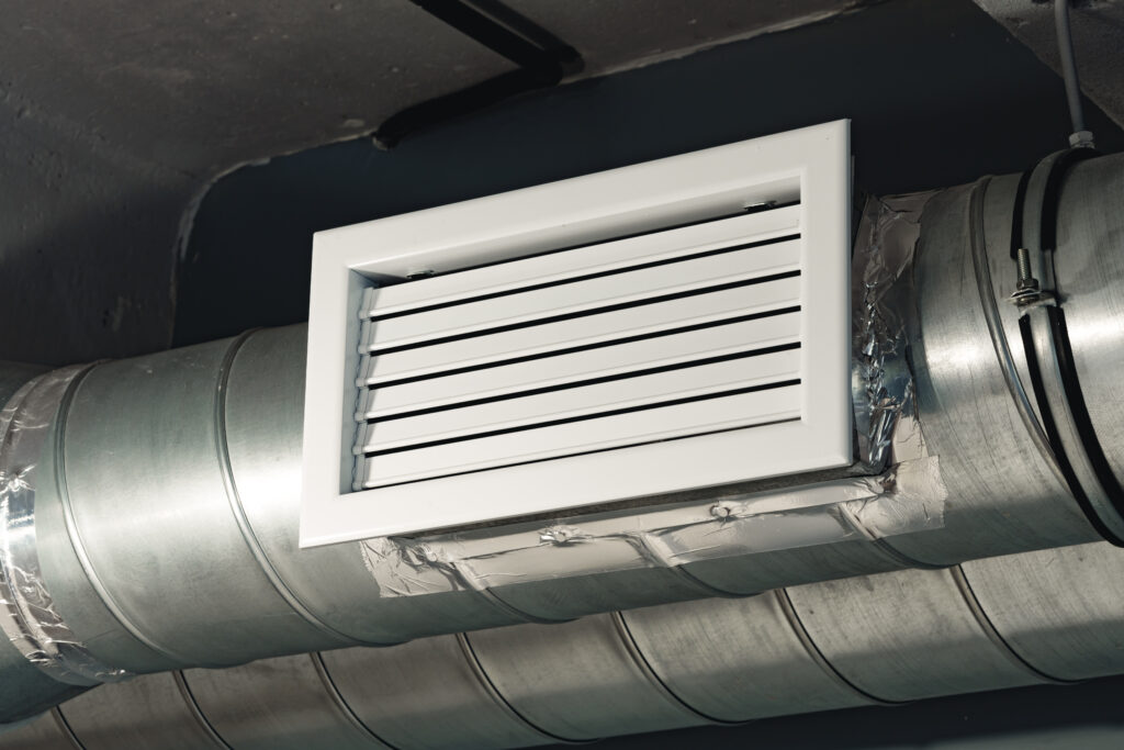Een hangende ventilatierooster